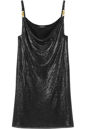 VERSACE Metal mesh mini dress