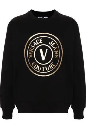 VERSACE V-Emblem cotton sweatshirt