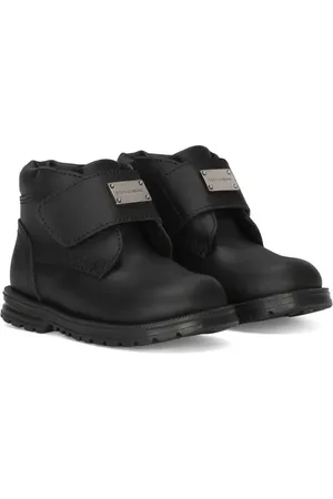Dolce & Gabbana Logo-plaque touch-strap boots