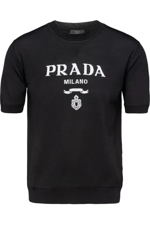 Prada Logo-intarsia wool jumper