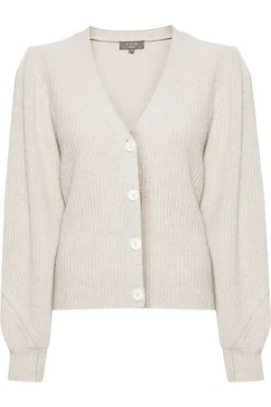 N.PEAL Metal-Trim cashmere cardigan