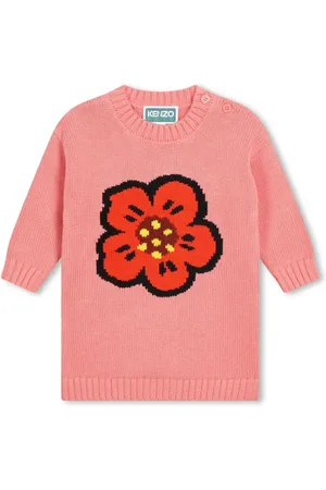 Kenzo Boke Flower-jacquard knitted dress
