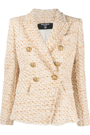 Balmain Double-breasted tweed blazer