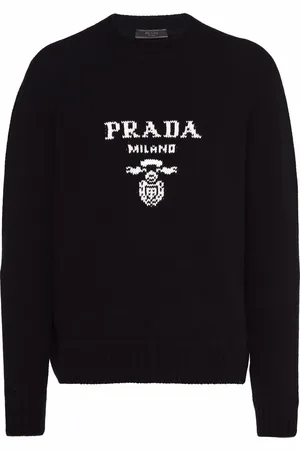 Prada Logo intarsia wool-cashmere jumper
