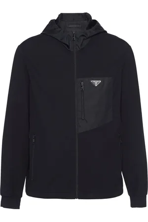 Prada Panelled hooded jacket