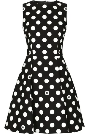 Dolce & Gabbana Polka-dot cotton minidress