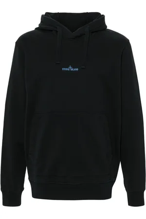 Stone Island Logo-print cotton hoodie