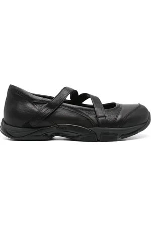 OUR LEGACY Logo-debossed leather sneakers