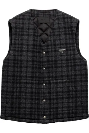 Prada Plaid wool vest