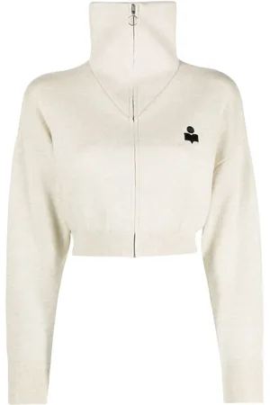 Isabel Marant Oxane logo-embroidered cardigan