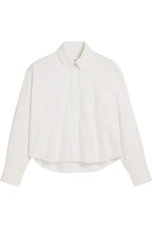 Ami Button-down cropped shirt