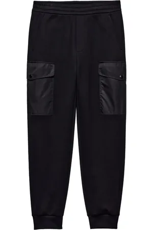Prada Re-Nylon-detail cotton track pants