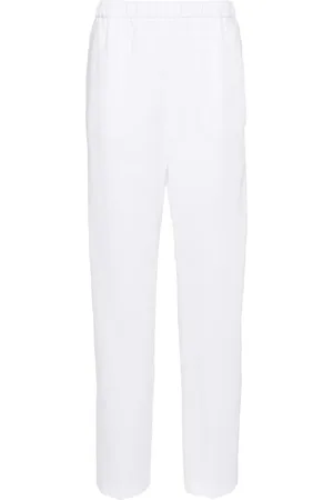 Fabiana Filippi Chambray pipe-trim tapered trousers