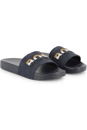 HUGO BOSS Logo-embossed slides