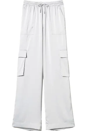 Twin-Set Satin cargo trousers
