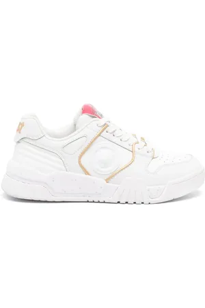 Roberto Cavalli Tiger Head-motif leather sneakers