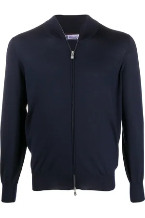 Brunello Cucinelli High-neck zip-through sweater