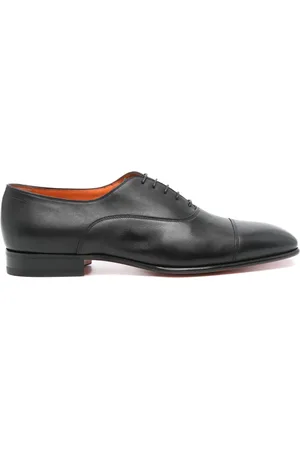 santoni Leather Oxford shoes