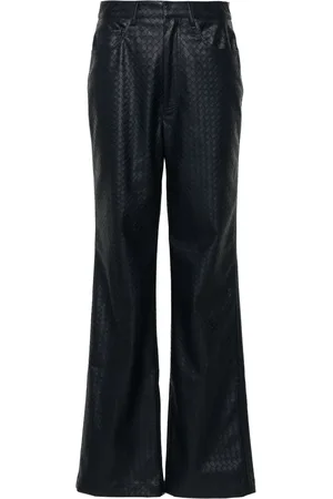 ROTATE Braided straight-leg trousers