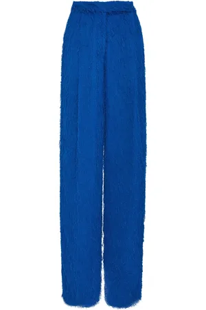 Oscar de la Renta Fringe fil-coup??? wide-leg trousers