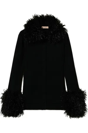 Twin-Set Faux-fur trim cardigan