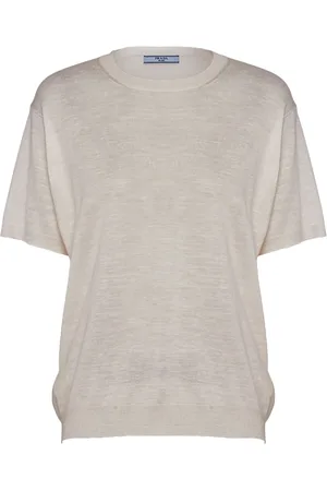 Prada Logo-jacquard silk jumper