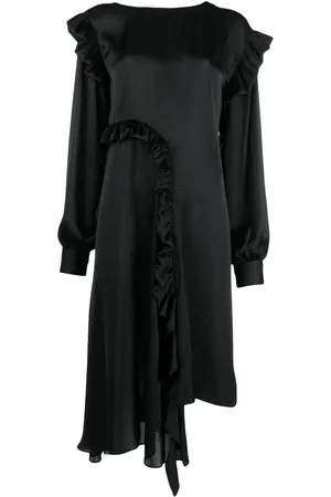 REMAIN Ruffled long-sleeved maxi dress