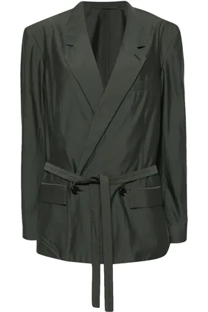 LEMAIRE Double-breasted belted blazer