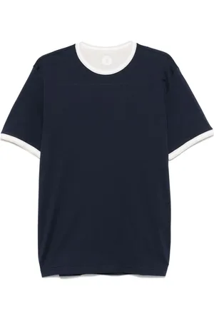 ELEVENTY Striped-detailed T-shirt