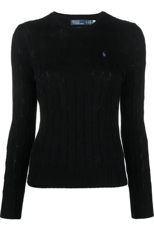Ralph Lauren Logo-embroidered cable-knit sweater