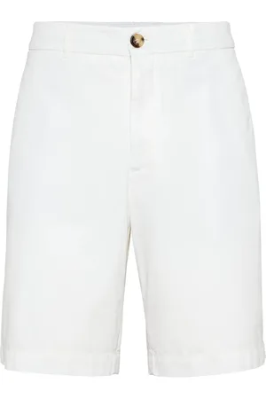 Brunello Cucinelli Knee-length twill Bermuda shorts