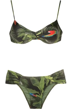 Lygia & Nanny Vit??ria leaf-print bikini
