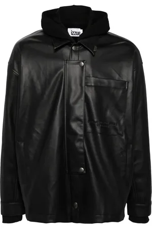 Izzue Detachable faux-leather jacket