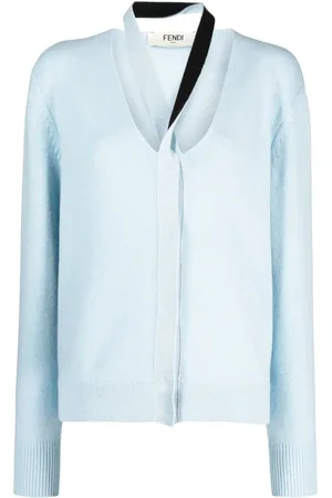Fendi V-neck knitted cardigan