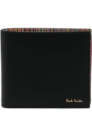 Paul Smith Logo-print leather folded wallet