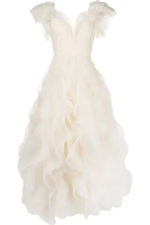 Ana Radu Fully-ruffled maxi dress