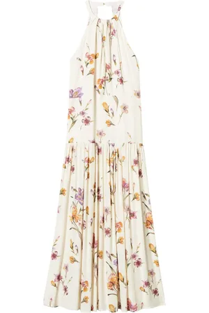 Twin-Set Floral-print crepe dress