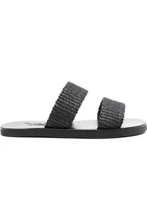 Ancient Greek Sandals Zeus straw slides