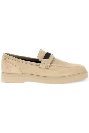 Brunello Cucinelli Monili-trim suede loafers