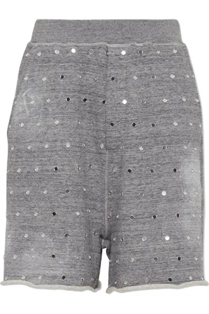 Dsquared2 Eyelet-embellished m??lange-effect track shorts
