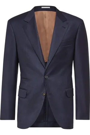 Brunello Cucinelli Single-breasted virgin-wool blazer