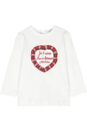 MONNALISA Heart-appliqu?? cotton T-shirt