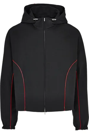 Salvatore Ferragamo Contrast-piping drawstring lightweight jacket
