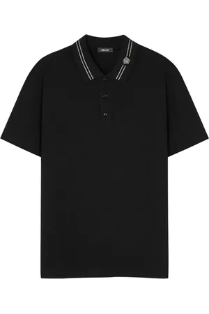 VERSACE Medusa-embroidered polo shirt