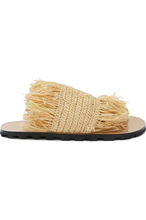 Jil Sander Flat straw sandals
