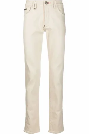 Philipp Plein Logo-plaque slim-fit jeans