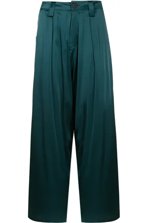 Uma Raquel Davidowicz Straight-leg silk trousers