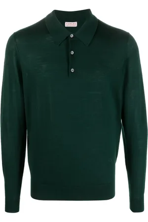Fursac Button-up wool polo shirt