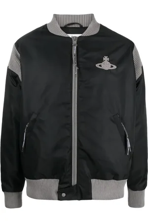 Vivienne Westwood Orb-embroidered cotton bomber jacket