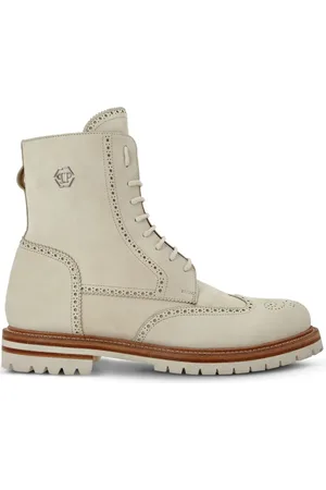 Philipp Plein Nubuck leather boots